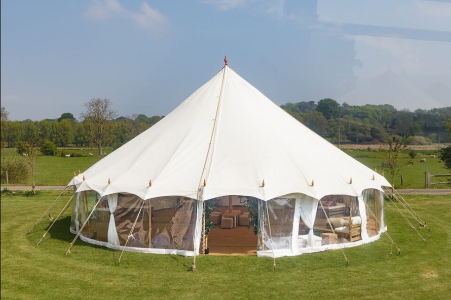 Marquee Hire Tent - Round Oyster