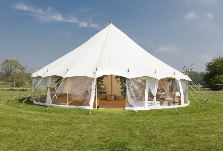 round oyster tent
